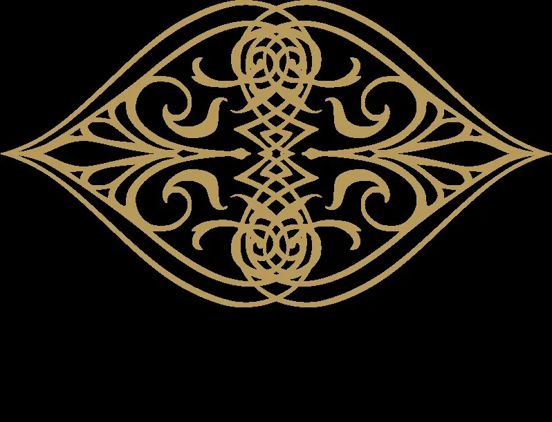 The Illuminati Magic ornamental mark in gold.