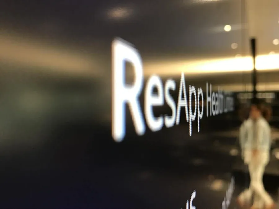 The ResApp Health signage at the company&rsquo;s Brisbane office.